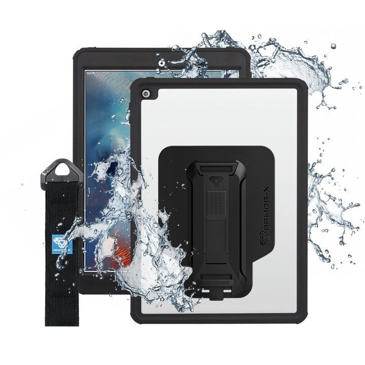 MXS-A8S | iPad Pro 10.5 2017 | IP68 Waterproof Case With Handstrap & Kickstand & X-Mount