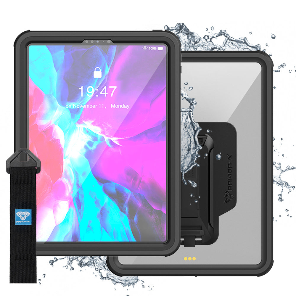 MXS-iPad | iPad / iPad mini / iPad air / iPad Pro | IP68 Waterproof Case With Handstrap & Kickstand & X-Mount