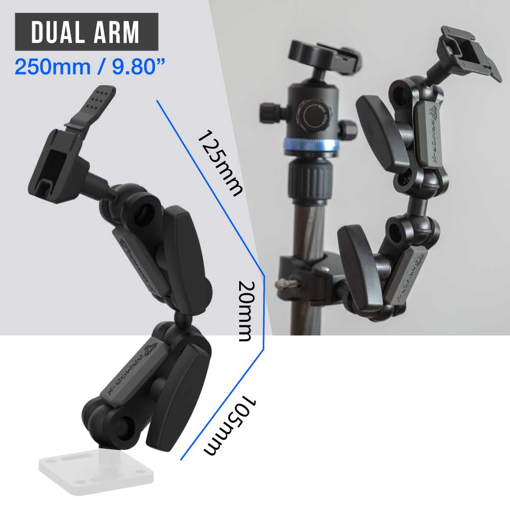 X-P35T | Heavy-Duty Motorcycle Quick Release Handlebar Mount  | ONE-LOCK for Tablet