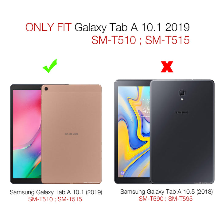 PUN-SS40 | Samsung Galaxy Tab A 10.1 (2019) T510 T515 | Shockproof Case w/ Kickstand & hand strap
