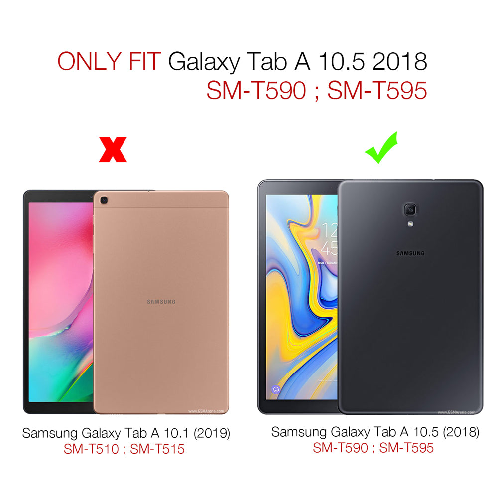 CVR-SS-T590 | Samsung Galaxy Tab A 10.5 2018 T590 T595 | Smart Tri-Fold Stand Magnetic PU Cover