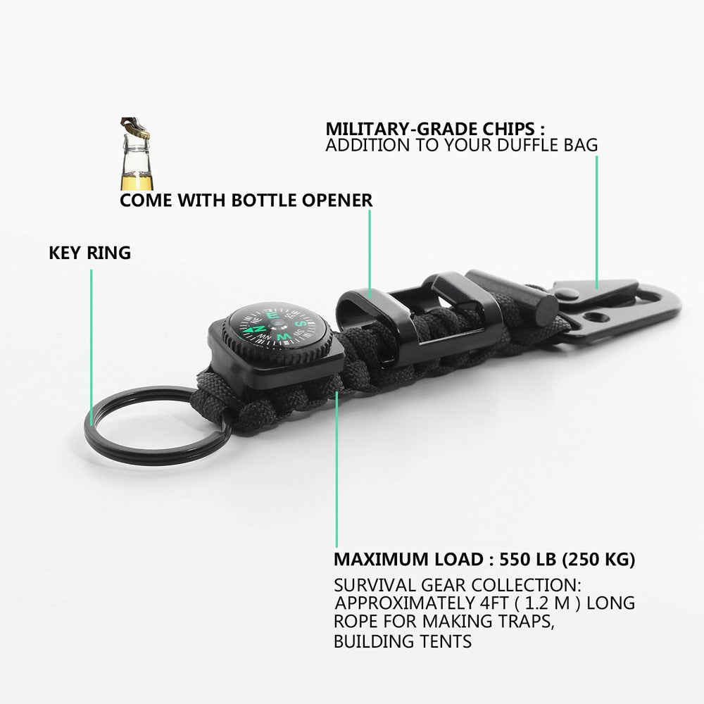 EDC-SB03 Paracord Survival Keychain – ARMOR-X