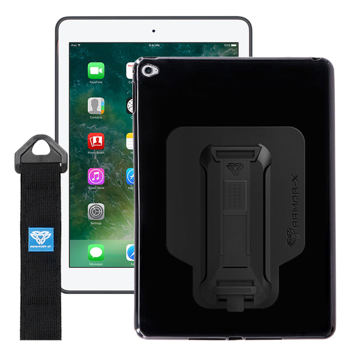 PXS-iPad-A2 | Apple iPad Air 2  | Shockproof Case w/ Kickstand & hand strap & X-Mount