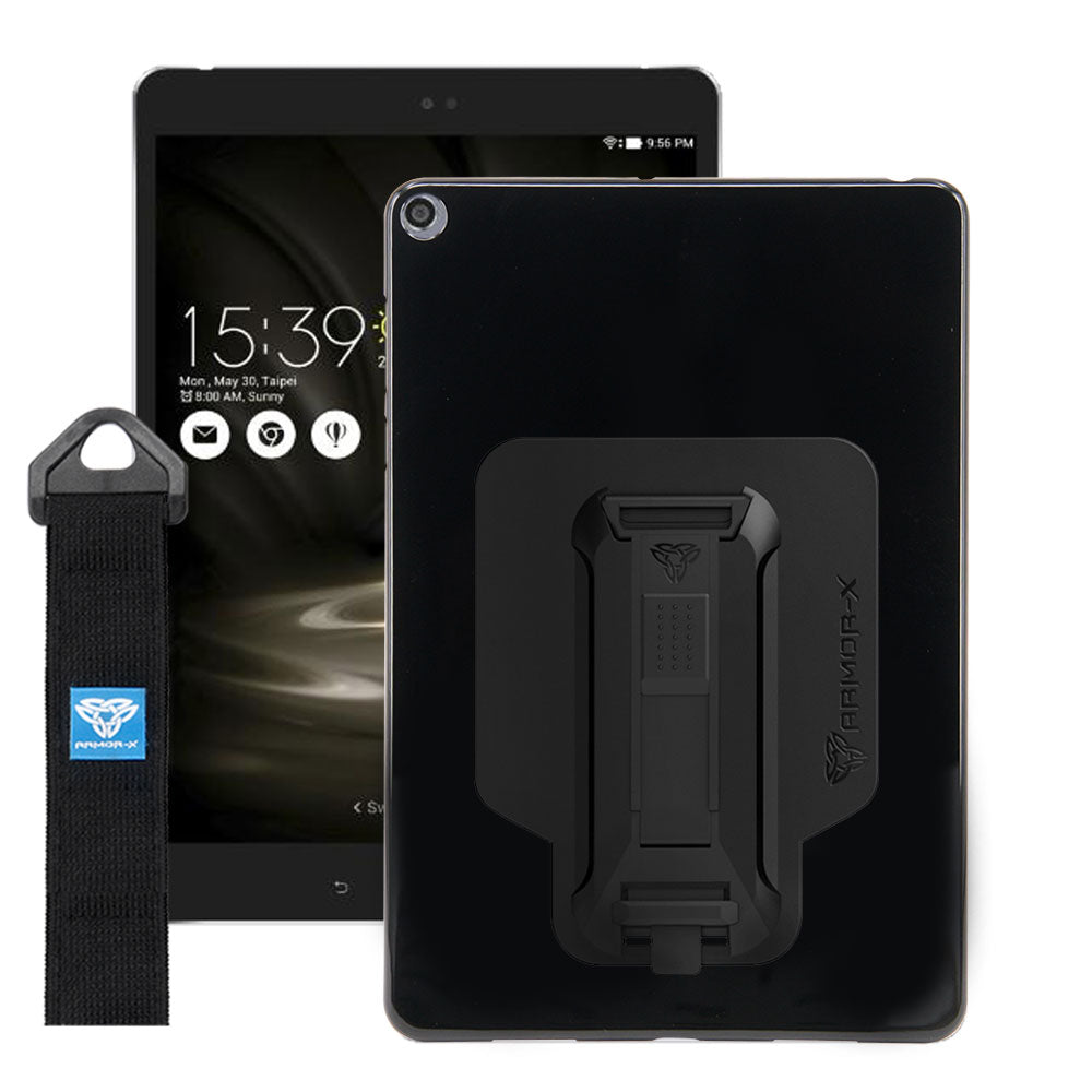 PXS-AS18 | Asus ZenPad 3S 10 Z500M | Shockproof Case w/ Kickstand & hand strap & X-Mount