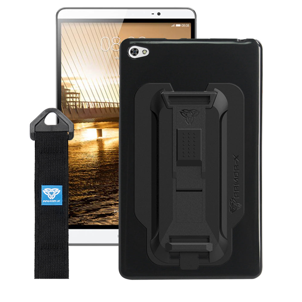 PXS-HW11 | Huawei MediaPad M2 8.0 | Shockproof Case w/ Kickstand & hand strap & X-Mount