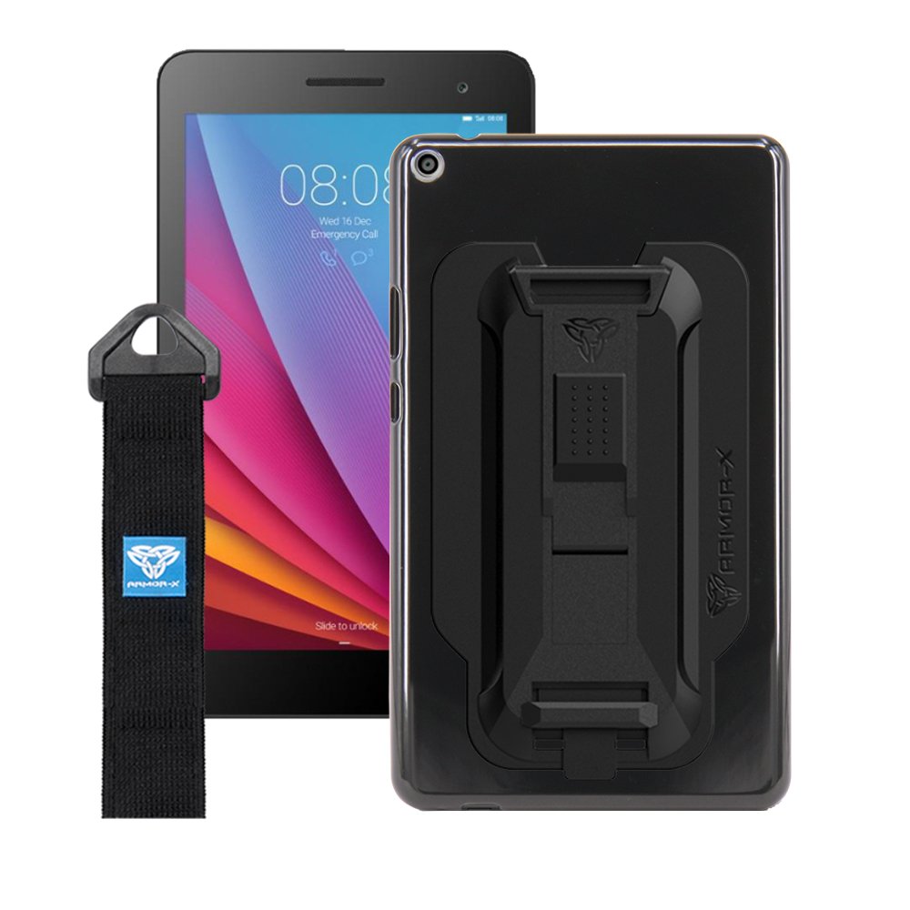 PXS-HW18 | Huawei MediaPad T3 8.0 | Shockproof Case w/ Kickstand & hand strap & X-Mount