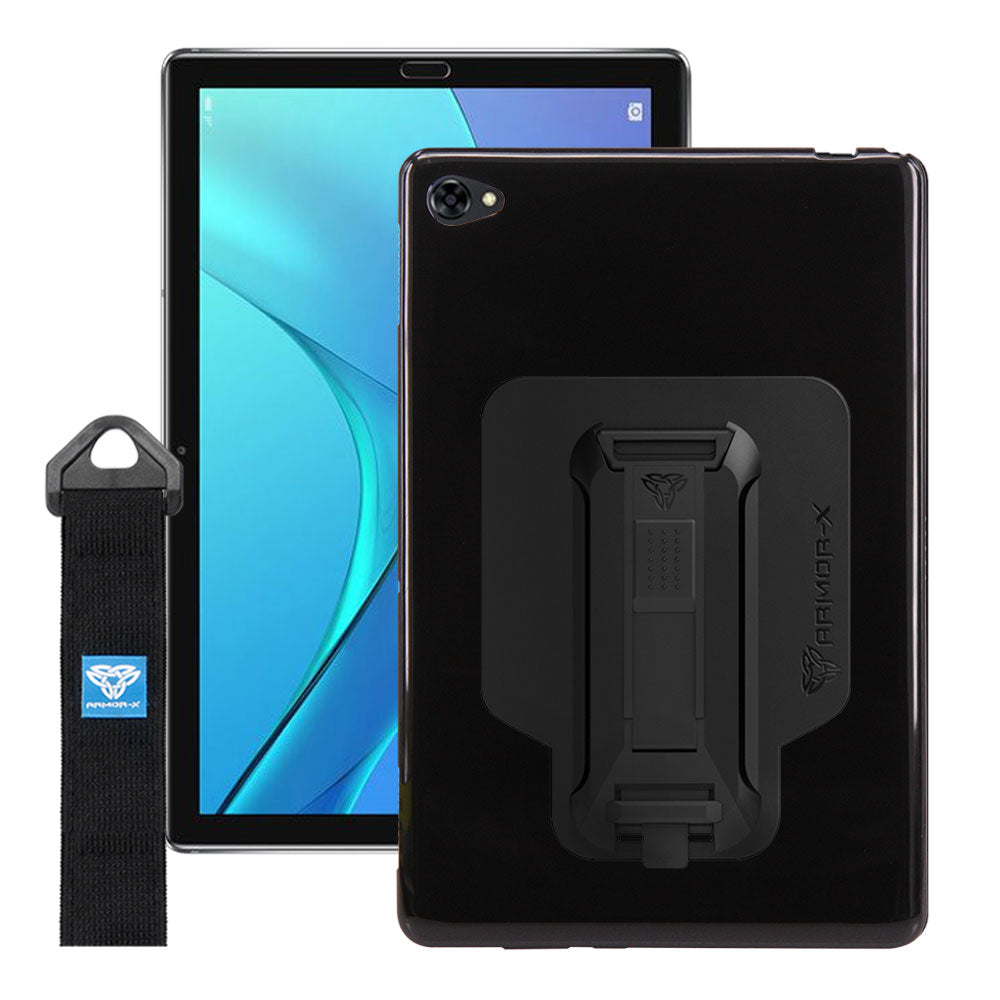 PXS-HW29 | Huawei MediaPad C5 10.1 | Shockproof Case w/ Kickstand & hand strap & X-Mount