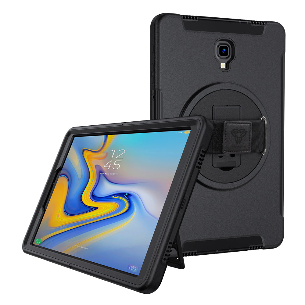 RIN-SS-T590 | Samsung Galaxy Tab A 10.5 2018 T590 T595 | Rainproof military grade rugged case with hand strap and kick-stand