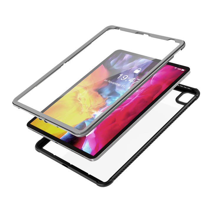 RX-iPad-PR7 | iPad Pro 12.9 ( 4th Gen ) 2020 | Multi-layer Protection Case With Handstrap & Kickstand & X-Mount