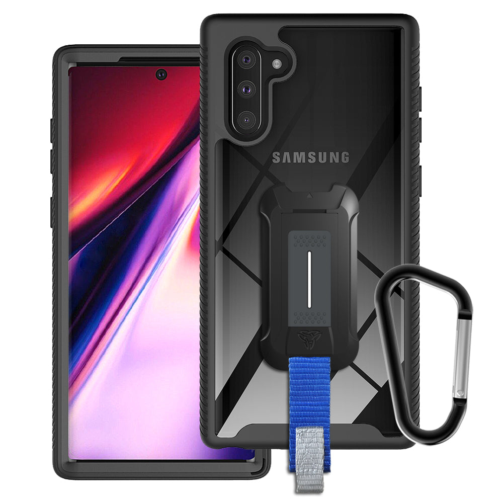 HX-N10-BK | Samsung Galaxy Note 10 Case | Protection Military Grade w/ KEY Mount & Carabiner