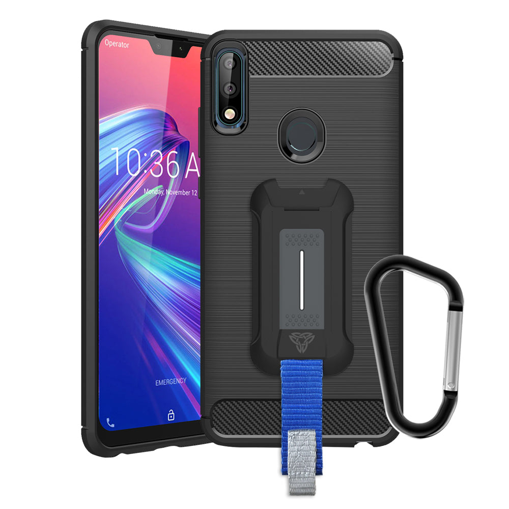 TP-AS18-ZB631KL | Asus Zenfone Max Pro M2 ZB631KL | Mountable Shockproof Rugged Case for Outdoors w/ Carabiner