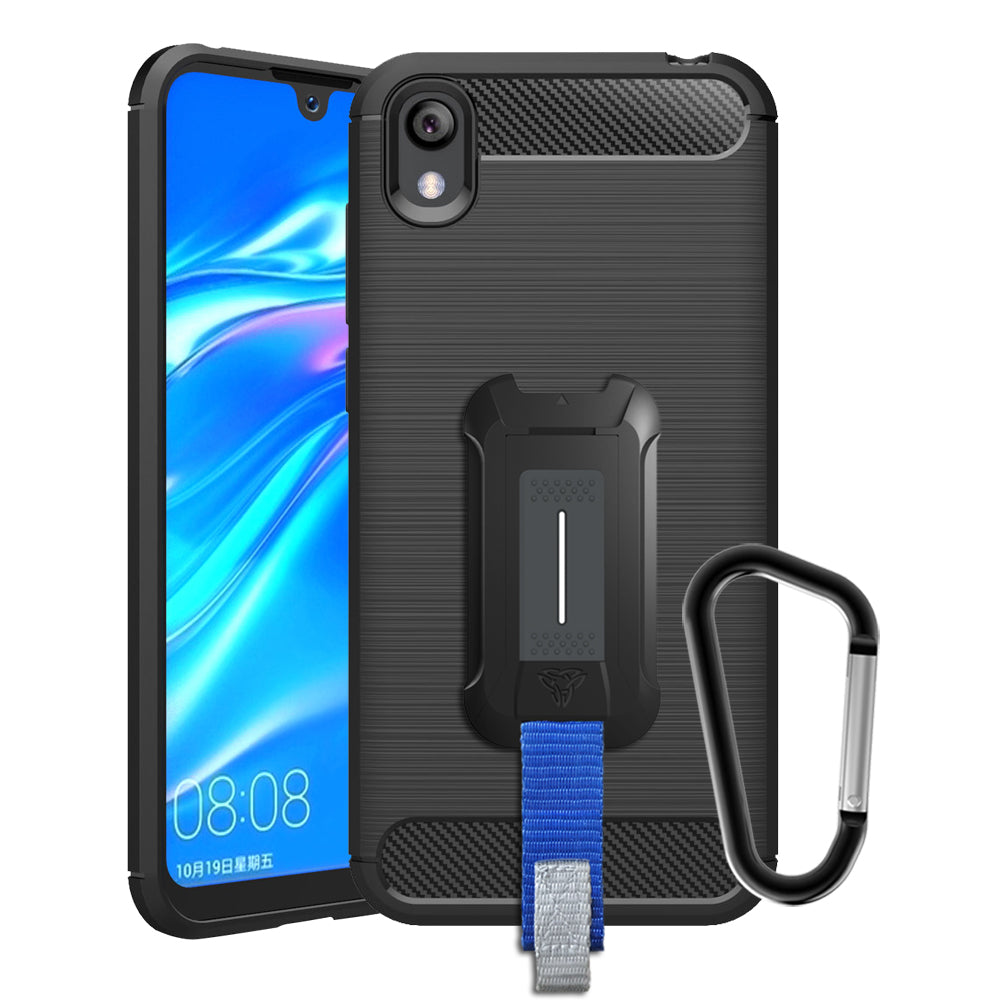 TP-HW19-8S | Huawei honor 8s | Mountable Shockproof Rugged Case for Outdoors w/ Carabiner