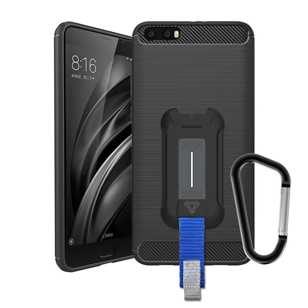 TP-MI-6P | Xiaomi Mi 6 Plus | Mountable Shockproof Rugged Case for Outdoors w/ Carabiner