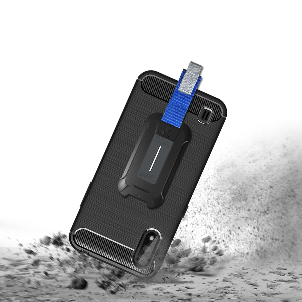 TP-SS20-M01 | Samsung Galaxy M01 | Mountable Shockproof Rugged Case for Outdoors w/ Carabiner