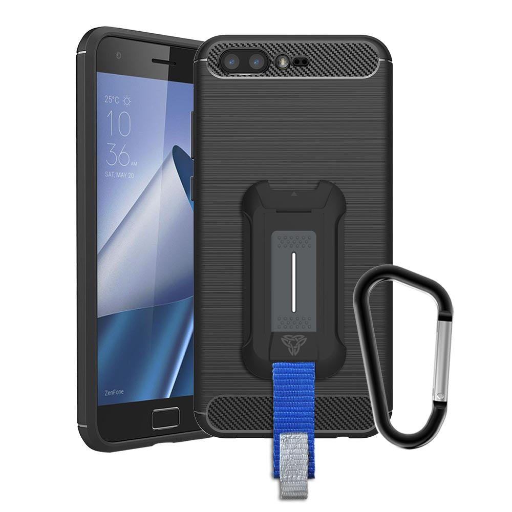 TP-AS-ZF4P | Asus Zenfone 4 Pro | Shockproof Rugged Case w/ KEY Mount & Carabiner