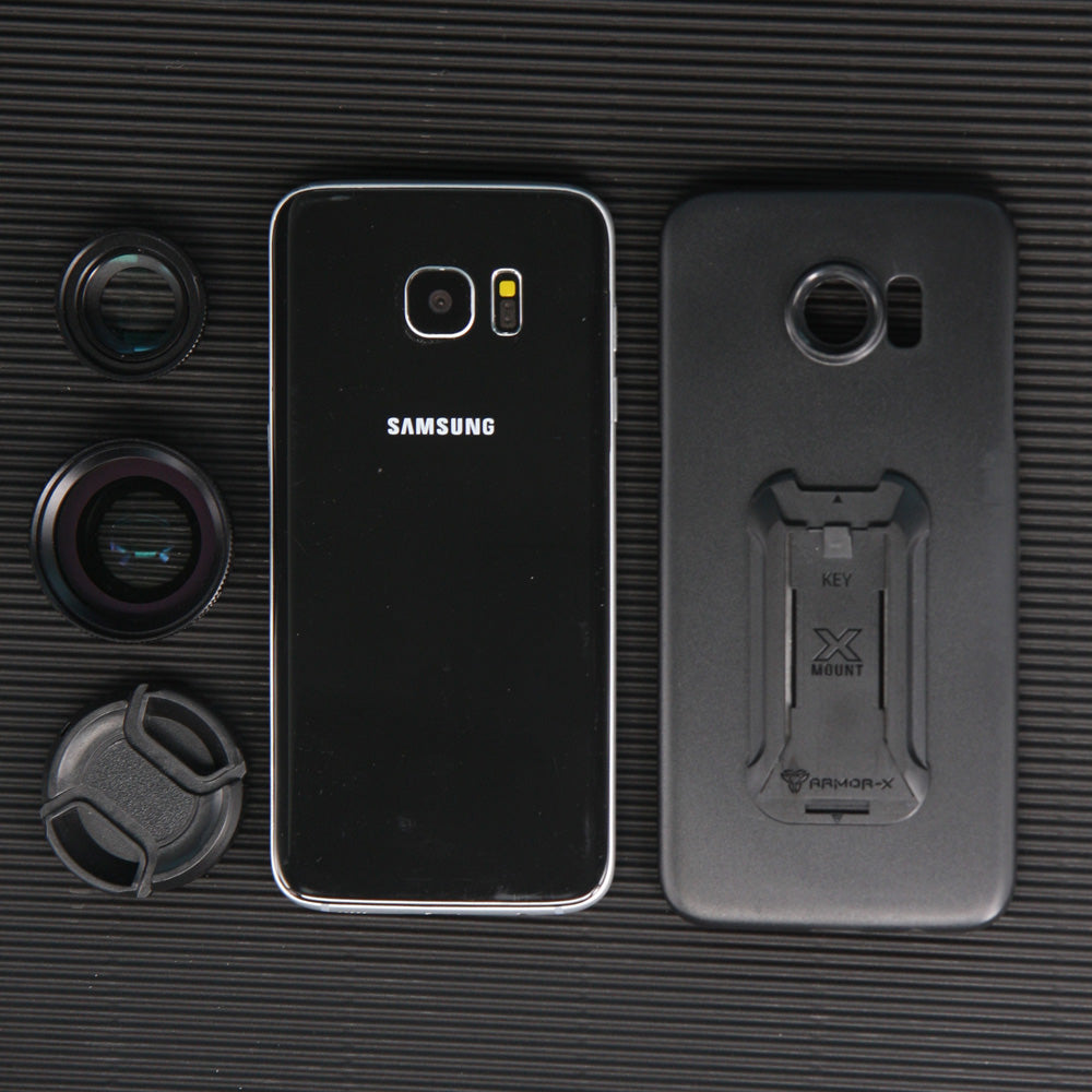 UAX-FS4 | Samsung Galaxy S4 | Mountable case with 0.7X HD wide angle lens and 12X Micro lens