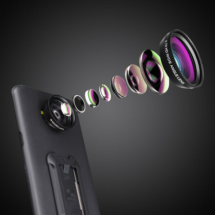 UAX-FS9 | Samsung Galaxy S9 Case | X-Mount w/ 0.7X HD wide angle lens and 12X Micro lens