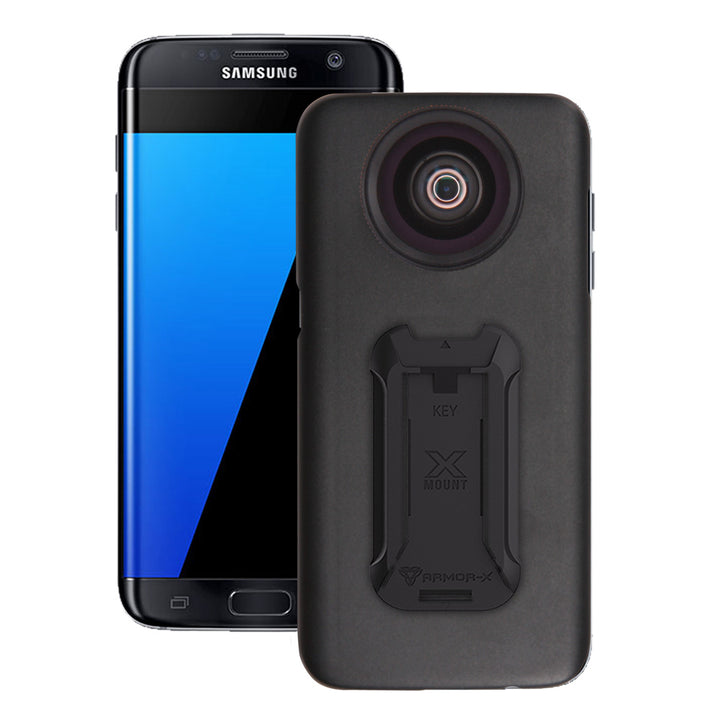 UAX-FS7E | Samsung Galaxy S7 Edge | Mountable case with 0.7X HD wide angle lens and 12X Micro lens
