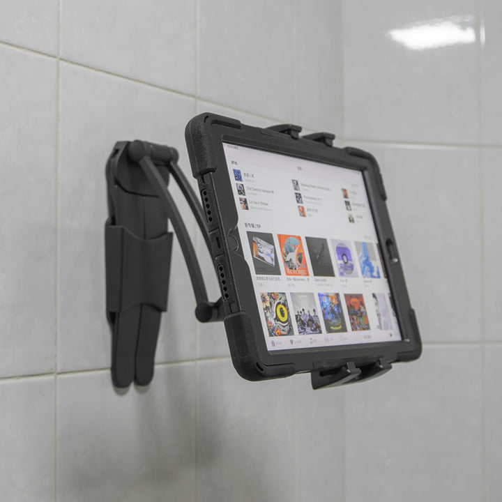 ARMOR-X 3 IN 1 Heavy Duty Versatile Mount Universal Mount for Tablet. You can mount it into the wall or under cabinet.