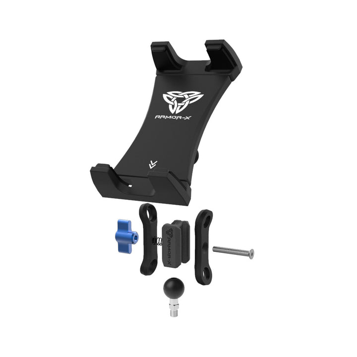 UMT-P28 | One Inch Ball Base M10 Male Thread Motorcycle Universal Mount | Design for Tablet