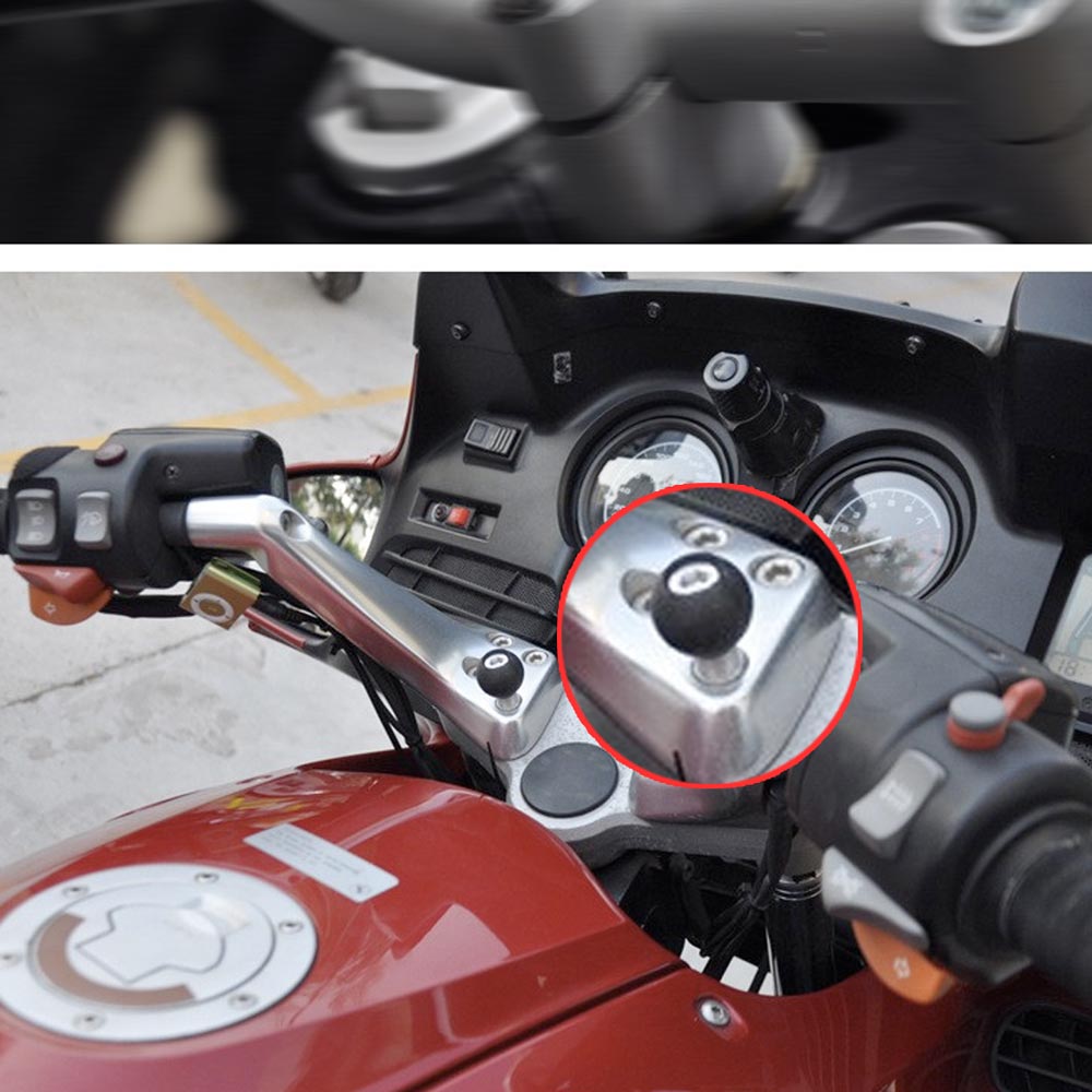 UMT-P33 | M8 Screws Motorcycle Handlebar Clamp Base  Universal Mount | Design for Tablet
