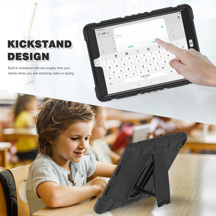 VRN-iPad-N4 | iPad 10.2 (9th Gen) 2021 | 3 layers Protective Rugged Case with kick-stand