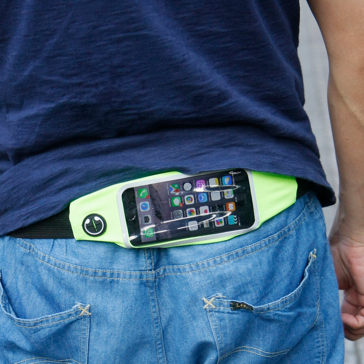 WB02-GN Sports running waist bag with touch screen