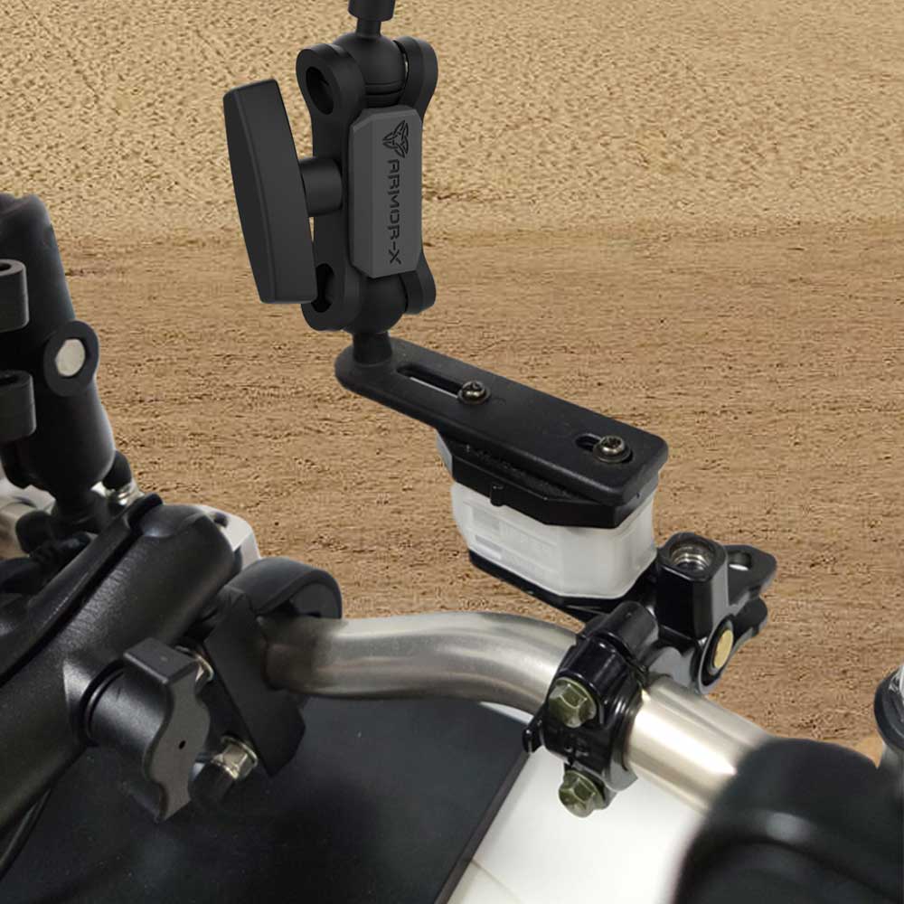 UMT-P29 | Motorcycle Handlebar Pump Universal Mount | Design for Tablet