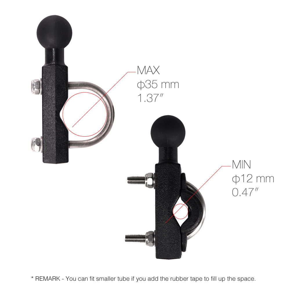 KIT-XP8K-BX | Boat Kit | ONE-LOCK U-Bolt Bar Mount with Shockproof Case for iPhone 