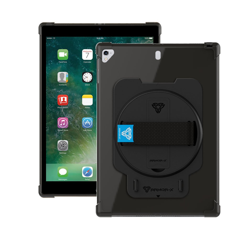ZUN-iPad-A2 | iPad Pro 9.7 2016 | 4 corner protection case w/ hand strap & kickstand