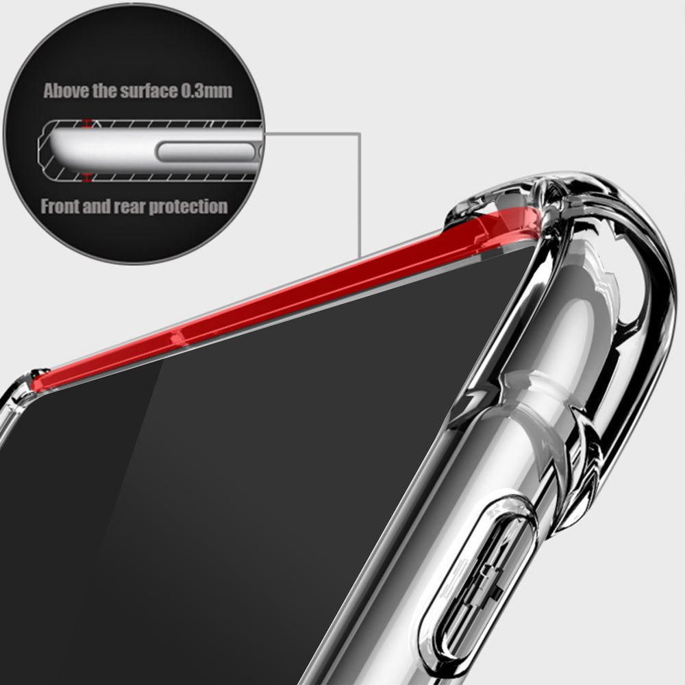 ARMOR-X iPad Air 2 shockproof case, raised edges lift the screen and camera lens off the surface to prevent damaging.